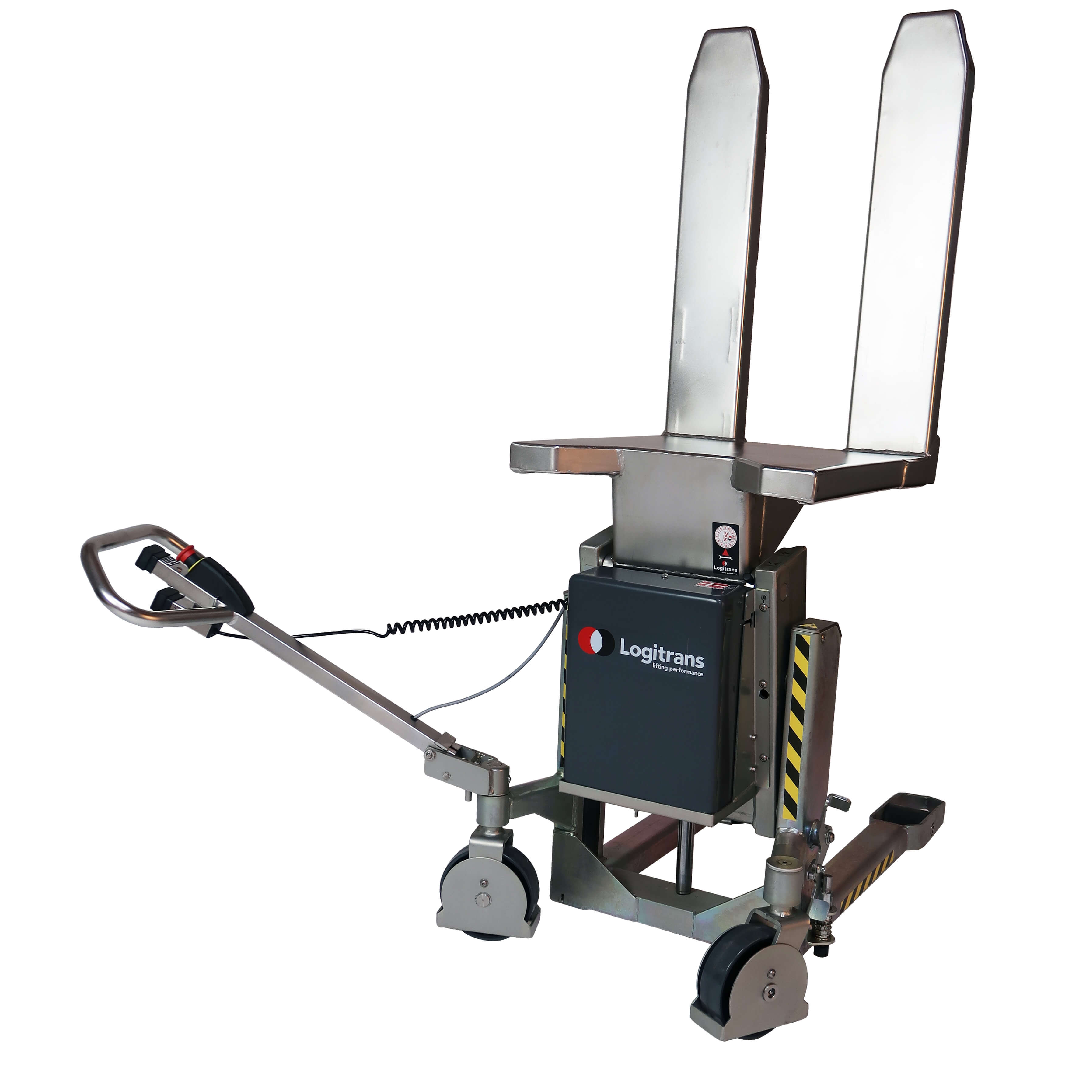 Logitilt - handle turned to the side and locked